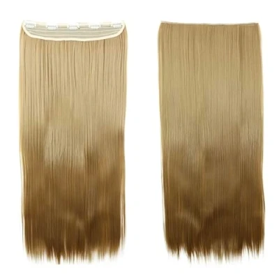Abbildung von CAISHA 70cm Clip In Extensions Lara Haarverlängerung Haarteil Glatt Goldblond C64