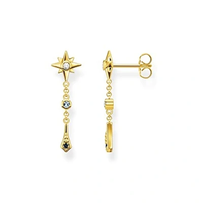 Abbildung von Thomas Sabo Ohrringe Royalty Stern mit Steinen vergoldetes Silber H2209 959 7