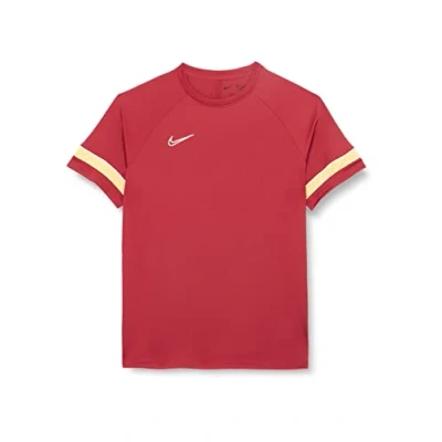 Abbildung von Nike Herren M Nk Df Acd21 SHORT SLEEVE TOP, Team Red/White/Jersey Gold/White, XS EU