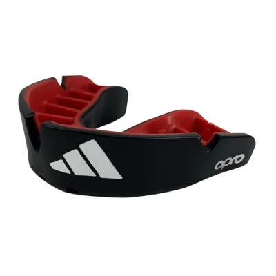 Abbildung von adidas Unisex Erwachsene Opro Gen4 Silber Mundschutz, schwarz/rot, Senior