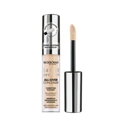 Abbildung von Deborah Milano flüssiger Concealer 24 Stunden Perfect All Over mit Hyaluronsäure, 3,2 Vanilla, langer Halt, wasserfest, 5,5 g