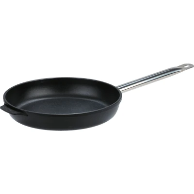 Abbildung von GSW 160322 GastroTraditionell TITANIUM Bratpfanne mit Edelstahlgriff 32cm, Schwarz