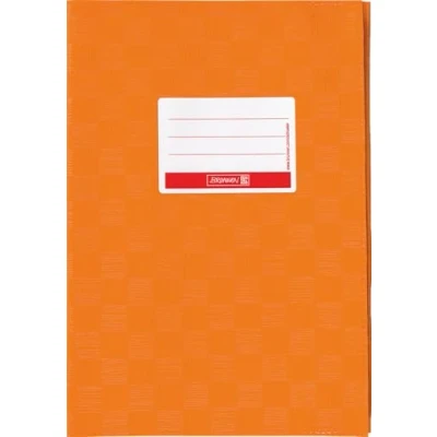 Abbildung von Hefthülle A5 orange Folie mitSchild