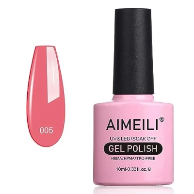 Abbildung von AIMEILI UV LED Gellack Gel Nagellack Nude Polish Rose Bud (005) 10ml