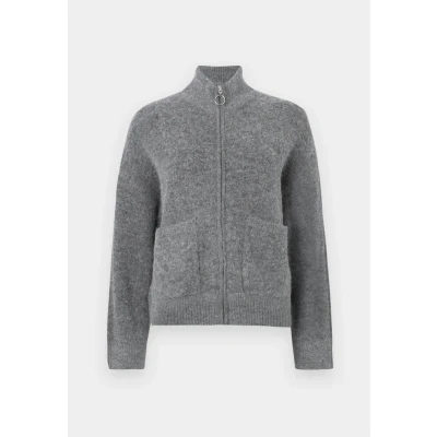 Abbildung von Selected Femme FSIA Strickjacke, Damen, Größe: 36, Medium grey melange