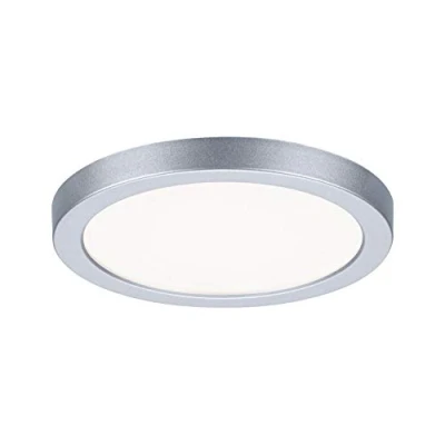 Abbildung von Paulmann 93037 LED Panel Einbauleuchte Areo VariFit IP44 Neutralweiß 118mm rund incl. 1x6,5 Watt Chrom matt Deckenlampe Kunststoff 4000 K