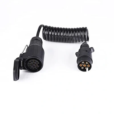 Abbildung von BEIJISTAR 1.5M Anhänger Verlängerungskabel 7 13 Polig, 12V mit Stecker Polig und Steckdose Verlängerung Kabelverbinder, für LKW RV Wohnwagen