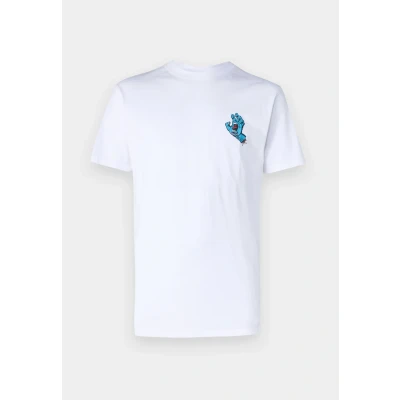 Abbildung von Santa Cruz Screaming HAND Unisex Tshirt print, Größe: Large, White