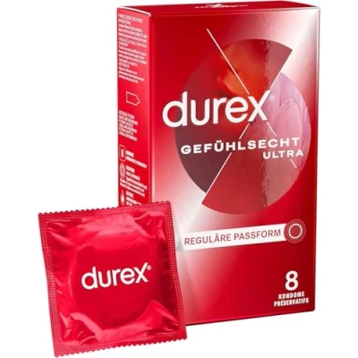 Abbildung von Durex transparent Liebe Sex Feel Ultra Dünn Latex Kondom 10 Stück