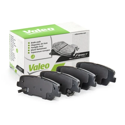 Abbildung von VALEO 601134 Bremsbelagsatz Hinterachse inkl. Verschleißwarnkontakt mit Anti Quietsch Blech HYUNDAI: Santa FE 2, Fé IV, Grand