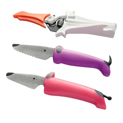 Abbildung von KUHN RIKON 21271 fuchsia/violett/weiss Set 3 teilig, Edelstahl, Violett &amp; Fuchsia, 4 x 19 26 cm