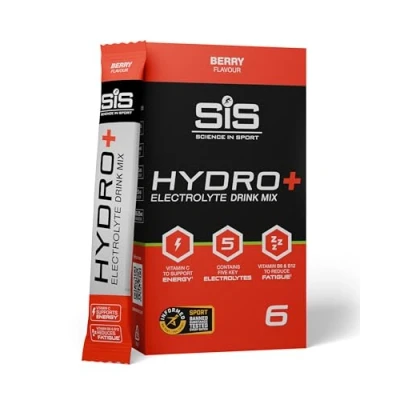 Abbildung von Science in Sport HYDRO+ Electrolyte Drink Mix 6 x 4,5g Beere Veganes Elektrolyt Pulver, Sportgetränke Pulver mit Vitamin C und 5 wichtigen Elektrolyten