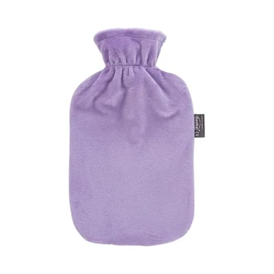 Abbildung von Fashy Wärmflasche mit Flauschbezug, flieder, 2 L