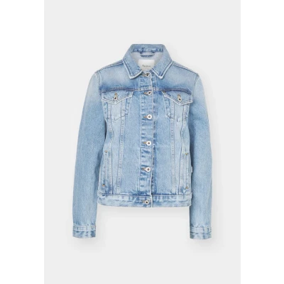 Abbildung von Pepe Jeans Regular Jacket Jeansjacke, Damen, Größe: Small, Denim