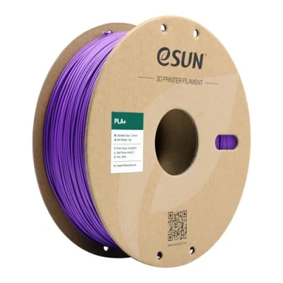 Abbildung von eSUN PLA+ Filament 1.75mm, 3D Drucker PLA Plus, Maßgenauigkeit +/ 0.03mm, 1kg Spule (2.2 LBS) Druck für Drucker, Lila