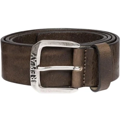 Abbildung von Replay Herren Gürtel aus Leder, Faded Grey Mud 035 (Braun), 85