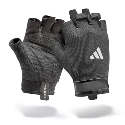 Abbildung von adidas Essential Trainingshandschuhe feuchtigkeitsabsorbierende Aeroready Technologie gepaart mit Einer äußerst komfortablen, strapazierfähigen Handinnenfläche aus Velourlederimitat