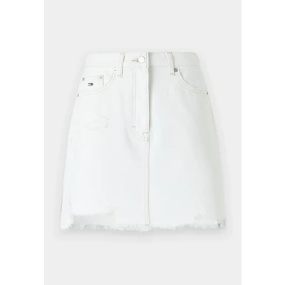 Abbildung von Tommy Jeans MOM Skirt Minirock, Damen, Größe: 24, Denim white