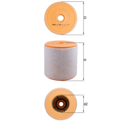 Abbildung von Luftfilter KNECHT LX 4961