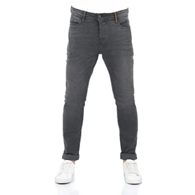 Abbildung von riverso Jeans Herren Stretch Tapered Fit RIVToni Jeanshose Hose Denim, Farbe:Grey Denim (G121), Größe:33W / 34L