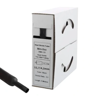 Abbildung von Offgridtec 5m Schrumpfschlauch mit Kleber 12mm&gt;4mm schwarz Ratio 3:1