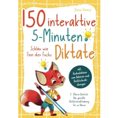 Abbildung von 150 interaktive 5 Minuten Diktate 2. Klasse Deutsch: Schlau wie Finn der Fuchs Das gezielte Rechtschreibtraining für zu Hause inkl. Audiodateien zum Anhören und Rechtschreibübungen