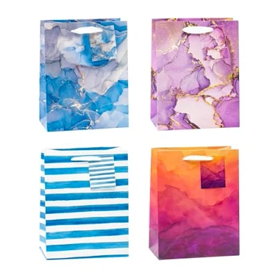 Abbildung von TSI Geschenktüten ART DESIGN, 12er Packung, Größe: Mittel (HxBxT 23 x 18 10 cm), Art. Nr. 85017