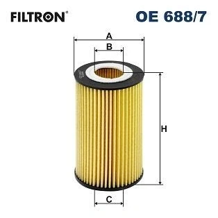 Abbildung von FILTRON OE 688/7 Ölfilter Filtereinsatz AUDI: A4 B8 Avant, Saloon, A6 C7 Avant