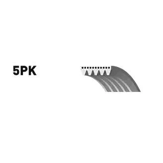 Abbildung von GATES Micro V 5PK978 Keilrippenriemen 978 5 Polyester, EPDM (Ethylen Propylen Dien Kautschuk) BMW: Saloon, 7, Touring, JAGUAR: XJ Saloon