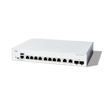 Abbildung von Cisco Catalyst 1200 8T E 2G Smart Switch, 8 Port GE, EXT. PS, 2 x 1 GE Kombi, eingeschränkter Lebenszeitschutz (C1200 2G)