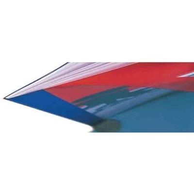Abbildung von Leitz 39241 Thermobindemappe Leinenoptik, A4, Rückenbreite 3 mm, 100 Stück, blau