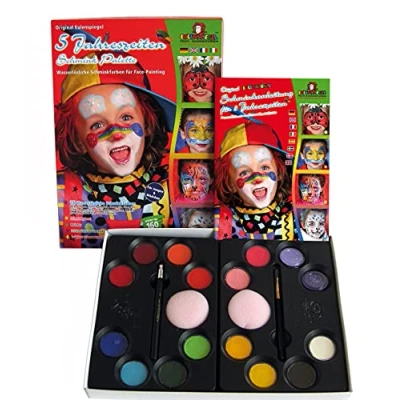 Abbildung von Eulenspiegel 212059 Schmink Palette 5 Jahreszeiten, für ca. 120 Masken, vegan, Schminkfarben