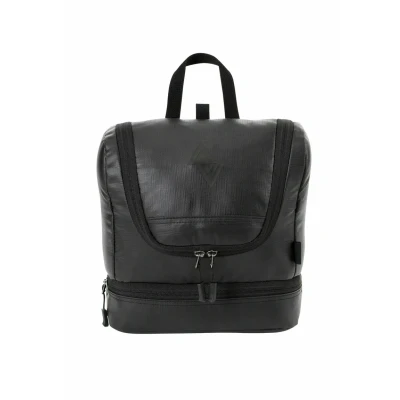 Abbildung von Travel Kit stylische Reisewaschtasche mit extra Bodenfach Kulturbeutel zum Aufhängen Kosmetiktasche vielen Staufächern für Reisen und Campen Toiletry Bag, 25x24x11 cm