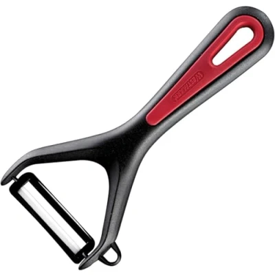 Abbildung von Westmark Gemüse und Spargelschäler mit Keramikklinge Ausstecher, Gallant, Schwarz/Rot, 291122E1
