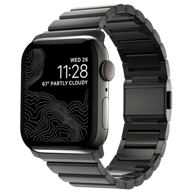 Abbildung von Nomad Edelstahl Apple Watch 42mm / 44mm 45mm 49mm graphit NM1A41BXS0