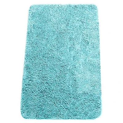 Abbildung von Brandsseller Badematte 60x90 cm Badvorleger Badezimmerteppich Badteppich Türkis
