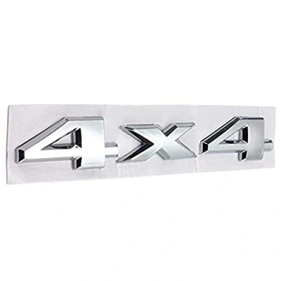 Abbildung von Alamor Auto 3D Neue 4 X Aufkleber Chrom Logos Emblem kompatibel mit Jeep Dodge Abs