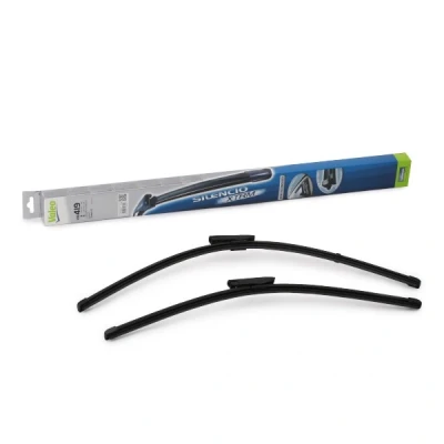 Abbildung von Scheibenwischer Valeo Silencio X.trm, Flat Blade Set 574357 vorne Rahmenlos Bajonettbefestigung RENAULT: SCENIC 2, GRAND 2