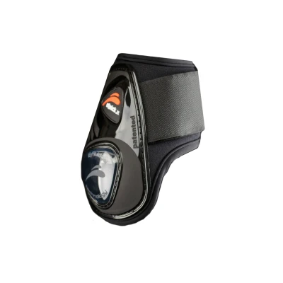 Abbildung von eQuick Streichkappen eShock Rear Legend Velcro Schwarz Vollblut