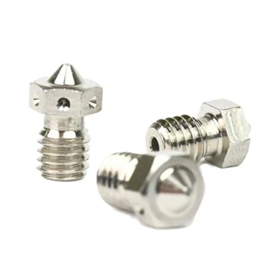 Abbildung von E3D Genuine Plated Copper Nozzle 0.4mm, 0.6mm Triple Pack for V6 HotEnd 3D Printer (3mm, 0.4mm)