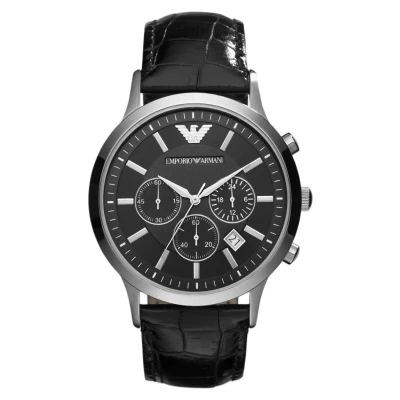 Abbildung von Emporio Armani Chronograph, Herren, Größe: One Size, Schwarz