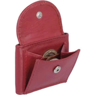 Abbildung von LEAS Extra kleine Minibörse Echt Leder, rot Mini Edition