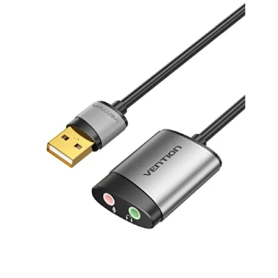 Abbildung von VENTION Externe USB Soundkarte für Computer,PS5,PS4,External Sound Card Audio Stereo Adapter Windows und Mac.