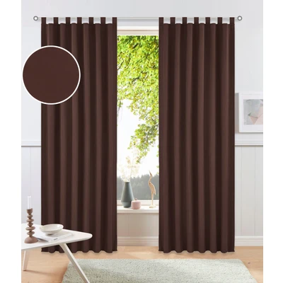 Abbildung von OTTO home Vorhang "Parry" Schlaufen 2 Stk. tlg. 2-er Set, blickdicht, monochrom, basic