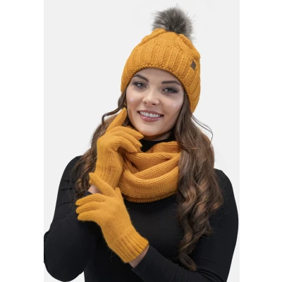 Abbildung von Vivisence Fingerhandschuh, Damen, Größe: One Size, Honey