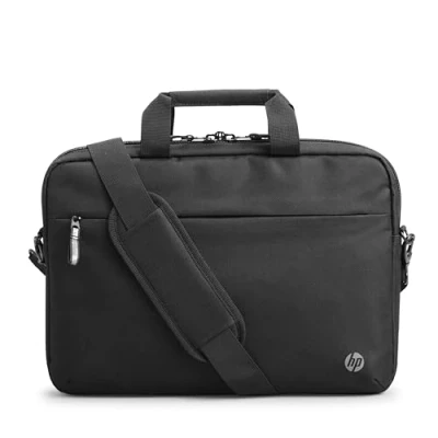 Abbildung von HP Professional Laptop Tasche 14,1 Zoll, Wasserabweisende mit RFID Schutz, Trolley Durchführung, gepolstertem Fach und Fächern für Zubehör, Schwarz