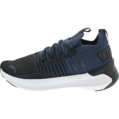 Abbildung von PUMA Unisex Softride Symmetry Fuzion Road Running Shoe, Black Club Navy White, 45 EU