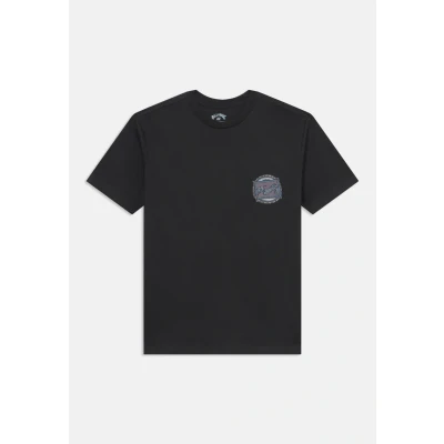 Abbildung von Billabong Crayon WAVE Unisex Tshirt print für Kinder, Größe: 123 128, Washed black