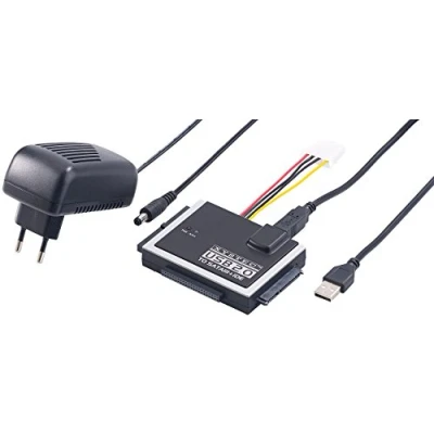 Abbildung von Xystec Festplatten Leser: Universal Adapter für IDE/SATA auf USB 3.0, inkl. Netzteil (Festplatte Lesegerät, SSD Festplattenanschluss)
