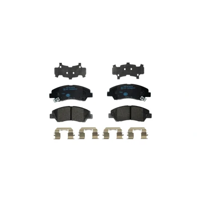 Abbildung von HELLA 8DB 355 023 001 Bremsbelagsatz mit akustischer Verschleißwarnung Zubehör HYUNDAI: i10 II Hatchback, Saloon, Cargo